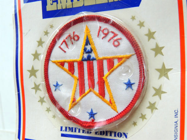 星条旗・200周年記念 デッドストック・1776★1976・ビンテージ・ワッペン・刺繍・USA