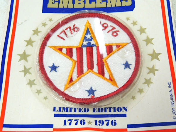 星条旗・200周年記念 デッドストック・1776★1976・ビンテージ・ワッペン・刺繍・USA