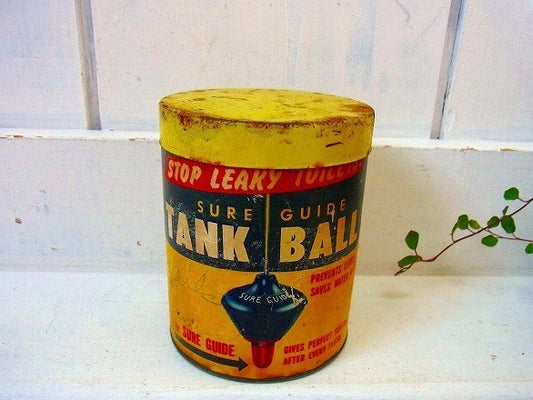 ブリキ×厚紙製・ヴィンテージ・ティン缶　USA