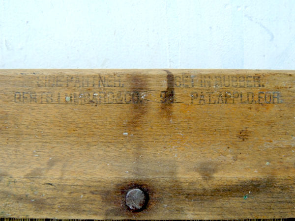 【Gerts, Lumbard】木製ハンドル・アンティーク・OLD・ペイントブラシ・平刷毛・ハケ