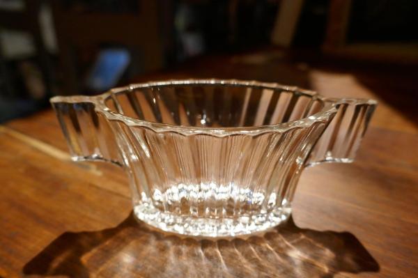 Heisey Glass ストライプ柄 30's ガラス アンティーク シュガー&クリーマー 食器