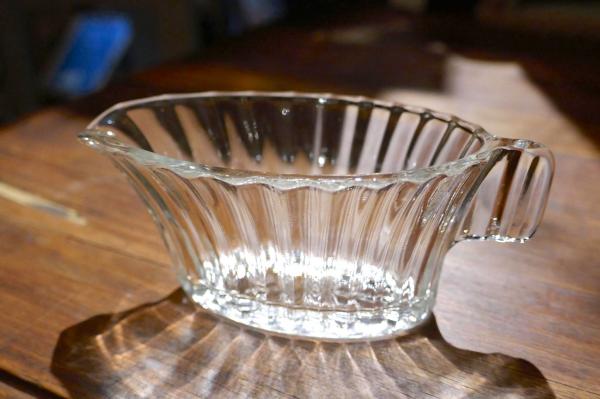 Heisey Glass ストライプ柄 30's ガラス アンティーク シュガー&クリーマー 食器