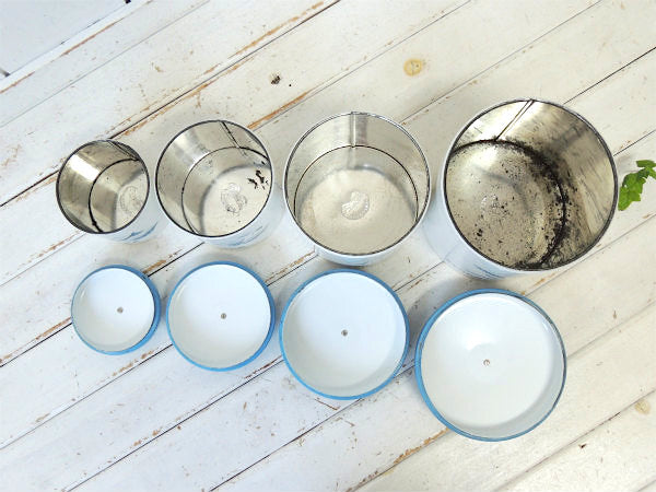 ランズバーグ FLOUR・SUGAR・COFFEE・TEA・アンティーク・キャニスター 4個セット