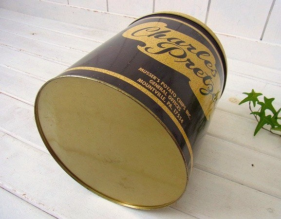 【Charles Pretzels】プレッツェル・ヴィンテージ・ティン缶　USA