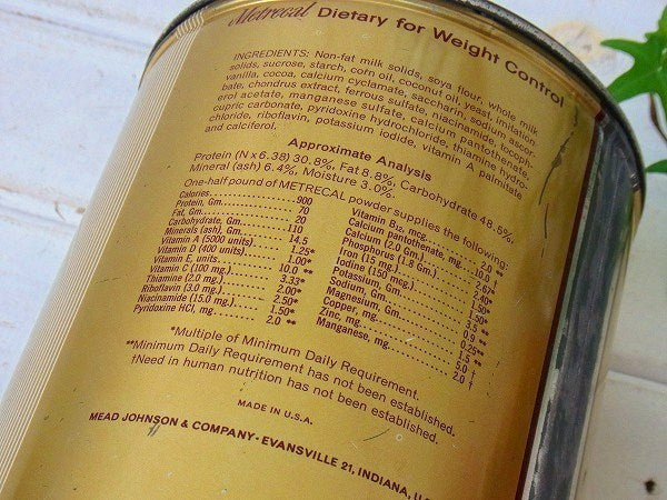 【Mead Johnson】チョコレートパウダー・ヴィンテージ・ティン缶　USA