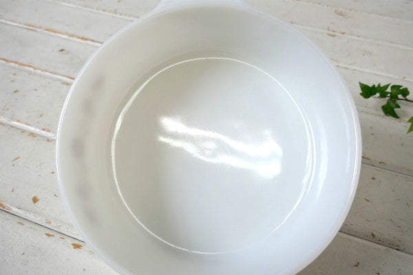 Dynaware PYR-O-REY ミルクガラス製 花柄 ヴィンテージ キャセロール 耐熱容器