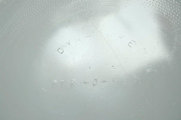 Dynaware PYR-O-REY ミルクガラス製 花柄 ヴィンテージ キャセロール 耐熱容器