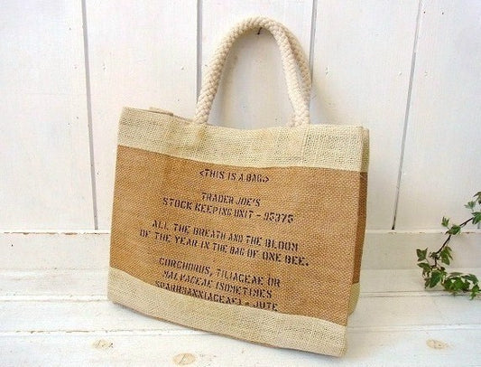 【トレーダージョーズ】ジュート製・エコバッグ/トートバッグ  USA