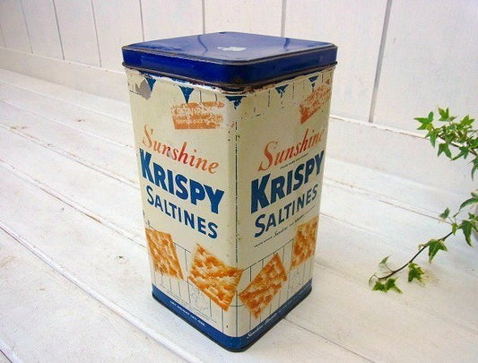 【Sunshine KRISPY CRACKERS】クラッカー・ヴィンテージ・ティン缶　USA