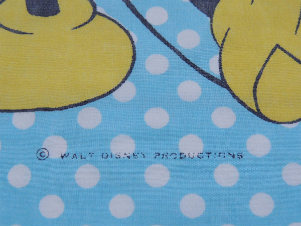 【ミッキー&フレンズ】水玉&ダンス柄・ヴィンテージ・ユーズドシーツ(ボックスタイプ)