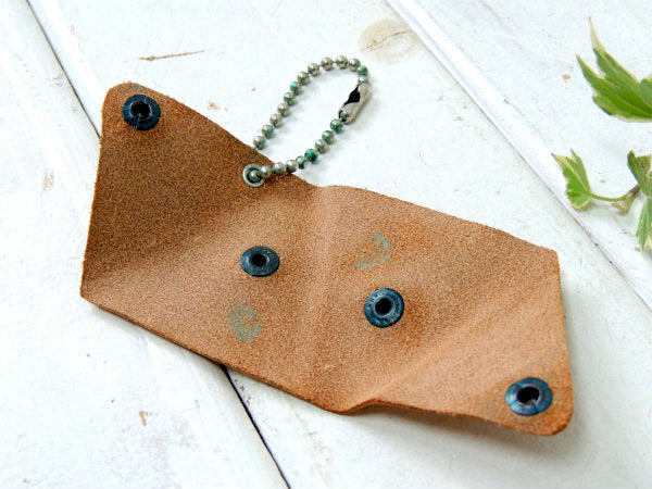 【USA・カリフォルニア】革製・デッドストック・ビンテージ・アドバタイジング・レザー・コインケース