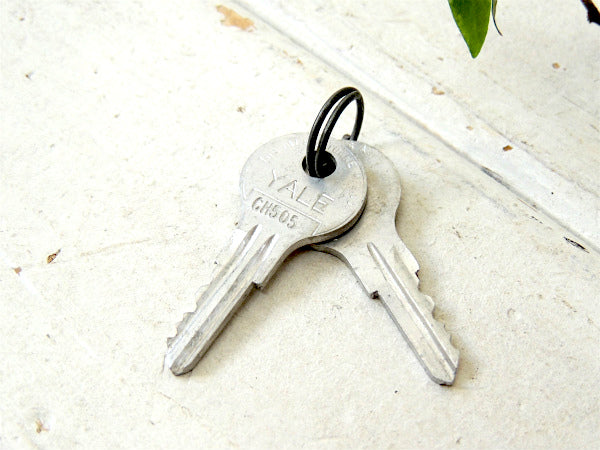 【YALE・USA・ロック】シリンダー錠・工業系CH-505・ビンテージ・アルミ製・key2本鍵付き