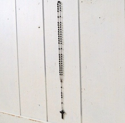 キリスト アンティーク・ビーズ・ロザリオ・十字架・聖品・イタリア ジュエリー