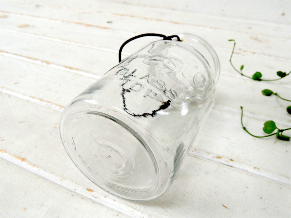 Presto GLASS 1930's・アンティーク・ワイヤー式・ガラスジャー・ガラス瓶・花瓶