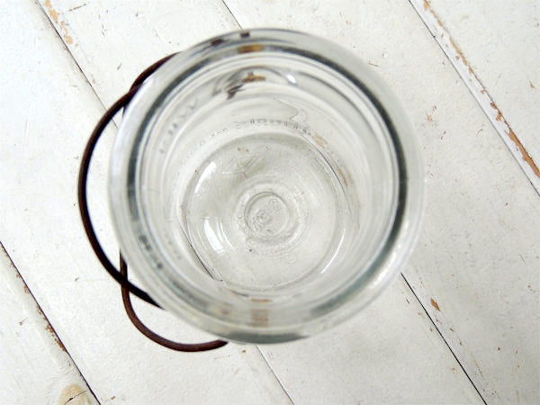 Presto GLASS 1930's・アンティーク・ワイヤー式・ガラスジャー・ガラス瓶・花瓶