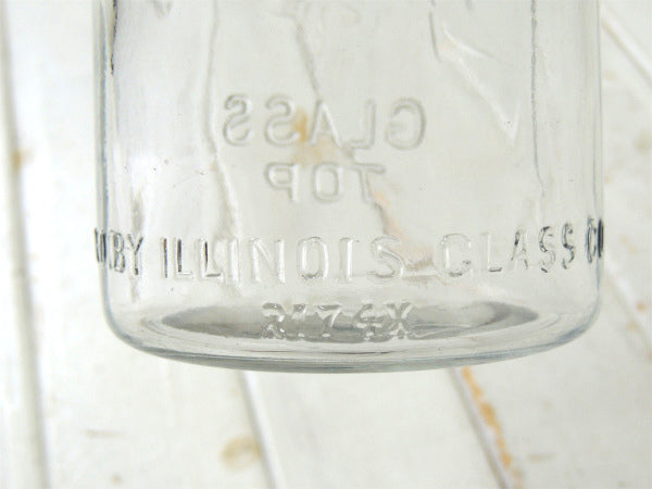 Presto GLASS 1930's・アンティーク・ワイヤー式・ガラスジャー・ガラス瓶・花瓶