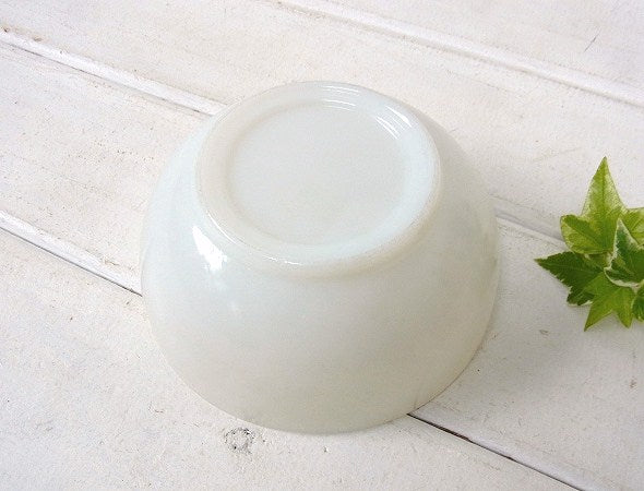 【FireKing】ホワイト・チリボウル/シリアルボウル/ヴィンテージ食器 USA