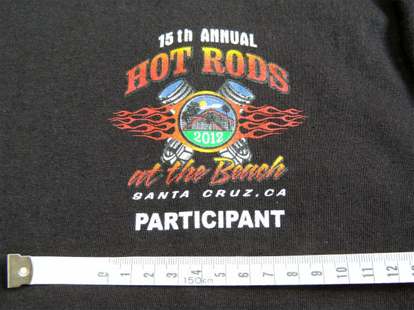 【CA/サンタクルーズ】15回記念・アメ車・ホットロッド・カーショー・Tシャツ(M)・カリフォルニア