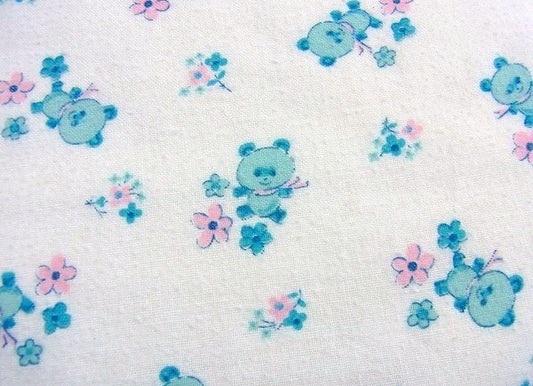 パンダ柄・ヴィンテージ・ファブリック/コットン生地　USA