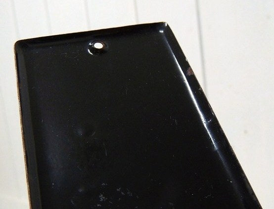 黒×白・ホーロー製・小さなヴィンテージ・“8”ナンバーサイン/ナンバプレート