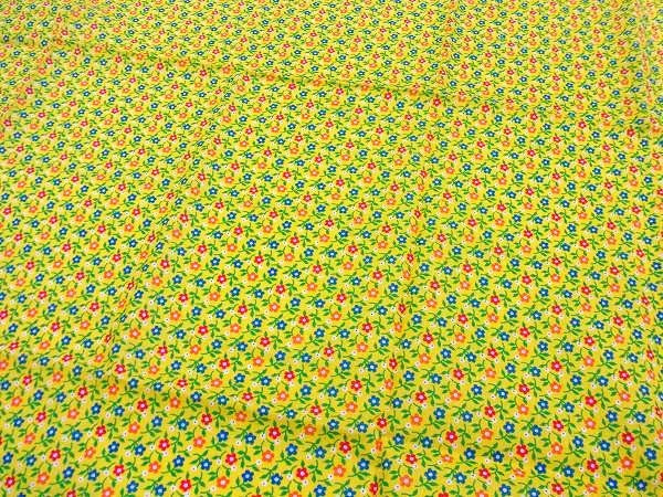 小花柄・デッドストック・ヴィンテージ・ファブリック/生地　USA