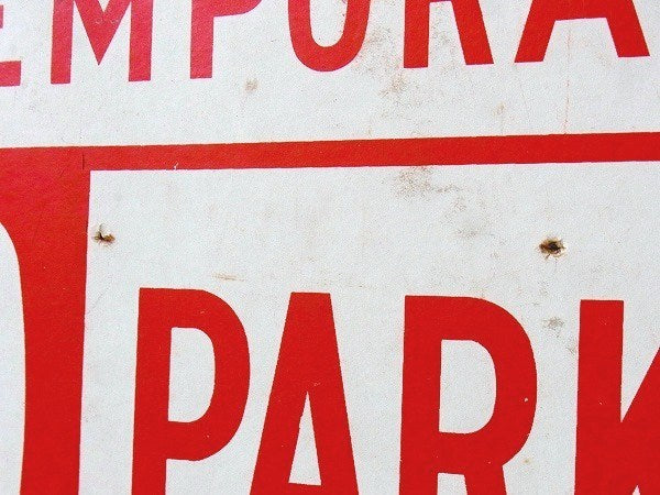 NO PARKING 駐車禁止・厚紙製・ロサンゼルス・ヴィンテージ・サイン 看板 道路標識 USA