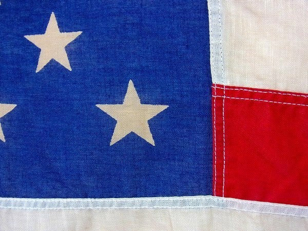 【Valley Forge Flag】木製ポール付き・大きなヴィンテージ・星条旗/アメリカンフラッグ