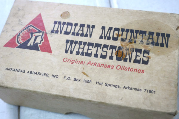 インディアン Mountain whetstone 70's ヴィンテージ ナイフシャープナー 砥石