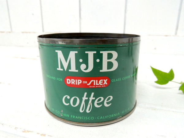 【MJB/サンフランシスコ】ブリキ製・ヴィンテージ・DRIP・コーヒー缶/ティン缶US