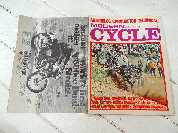 【MODERN CYCLE/1966】ビンテージ・オートバイ雑誌・USA