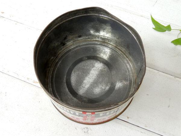 【Smart&Final】ティン製・ヴィンテージ・コーヒー缶/ブリキ缶/ガーデニング