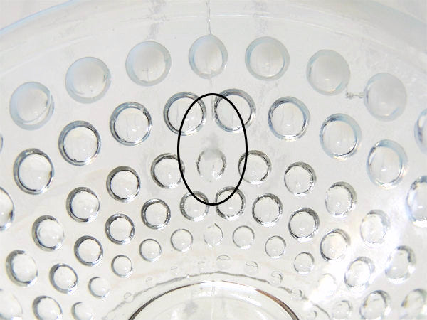 【アンカーホッキング】ホブネイル・水玉・ガラス製・ヴィンテージ・40'sシャーベットグラス・食器②