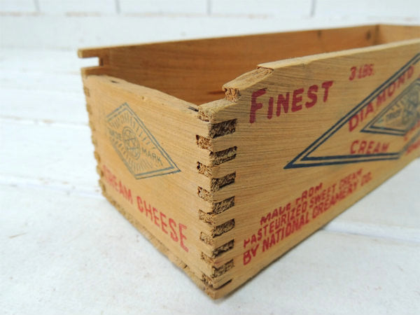 DIAMOND BRAND クリームチーズ ヴィンテージ・ウッドボックス チーズボックス 木箱