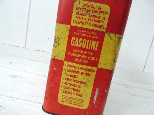 【DANGER・GASOLINE】ブリキ製・ヴィンテージ・ガソリン缶・モーター系・ガレージ・キャンプ