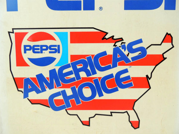 USA・ペプシ・PEPSI アメリカ地図入り・ヴィンテージ・サイン・アドバタイジング・看板