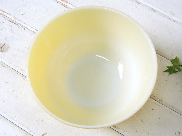 【FireKing】ファイヤーキング・イエロー・60'sヴィンテージ・ミキシングボウル・ボウル・食器