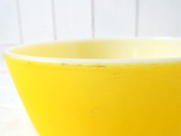 【FireKing】ファイヤーキング・イエロー・60'sヴィンテージ・ミキシングボウル・ボウル・食器