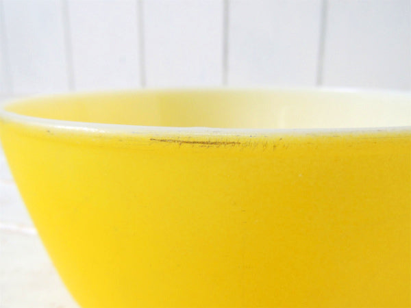 【FireKing】ファイヤーキング・イエロー・60'sヴィンテージ・ミキシングボウル・ボウル・食器