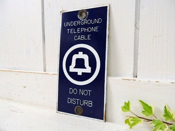 【BELL SYSTEM】ベルシステム・電話会社・ホーロー製・アンティーク・サインプレート・看板