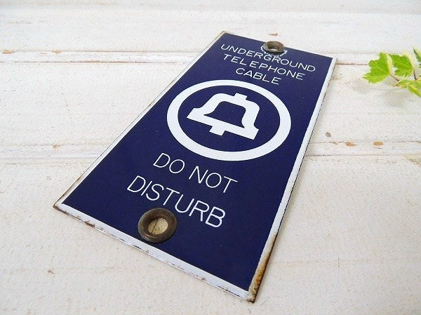 【BELL SYSTEM】ベルシステム・電話会社・ホーロー製・アンティーク・サインプレート・看板