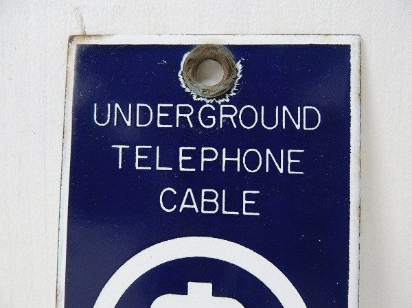 【BELL SYSTEM】ベルシステム・電話会社・ホーロー製・アンティーク・サインプレート・看板