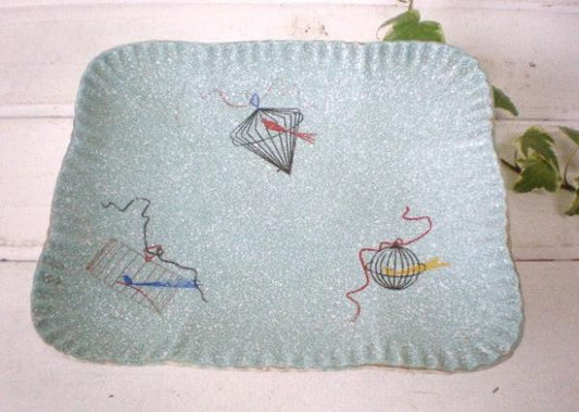 1950's フィフティーズ 鳥かご柄 ヴィンテージ 飾り皿 台座プレートミッドセンチュリー セラミック USA