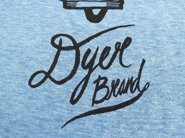 【DYER BRAND】ダイアーブランド・Spark Plug・Tシャツ&ステッカー/XL/ブルー