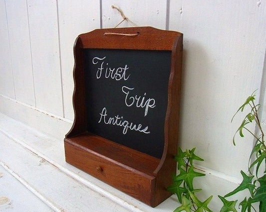 黒板 ARDCO FINE QUALITY 木製・引き出し付き・アンティーク・ブラックボード