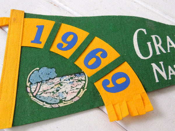 グランドキャニオン 1969's・アリゾナ・国立公園・ヴィンテージ・ペナント インテリア 旗