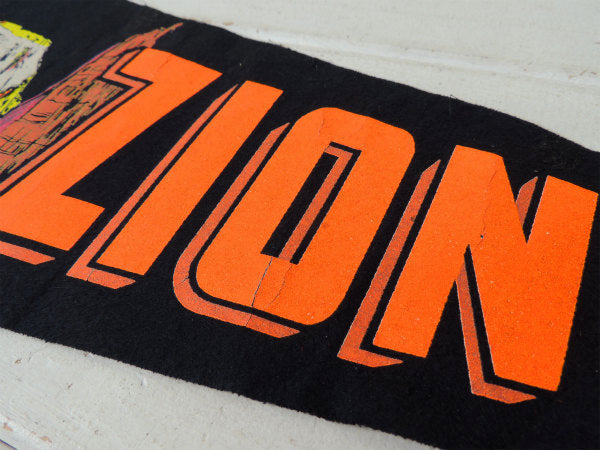 【1960's~ザイオン国立公園・ユタ州】ヴィンテージ・ペナント・旗 ・フラッグ・USA