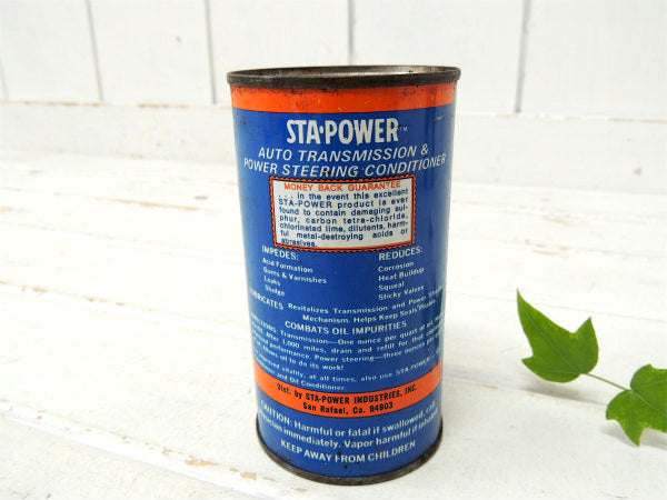 【STA・POWER・Auto】コンディショナー・ヴィンテージ缶・チェッカーフラッグ柄