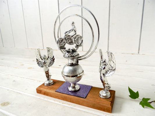 1960~70y・天使の羽 USA バイク・デザートレース・モーターサイクル・ビンテージ・トロフィー