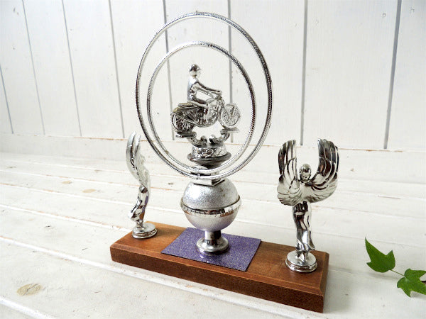 1960~70y・天使の羽 USA バイク・デザートレース・モーターサイクル・ビンテージ・トロフィー