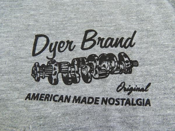 【DYER BRAND】ダイアーブランド・Crank・ポケットTシャツ&ステッカー/S/グレー